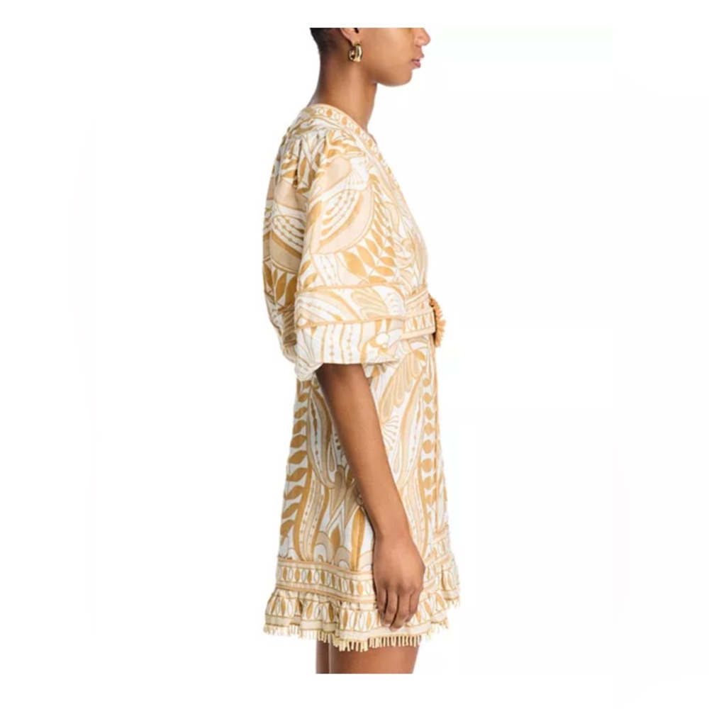 Farm Rio: NWT Off-White Lace Nature Lenzing™ Euroflax Mini Dress - Picture 3 of 11